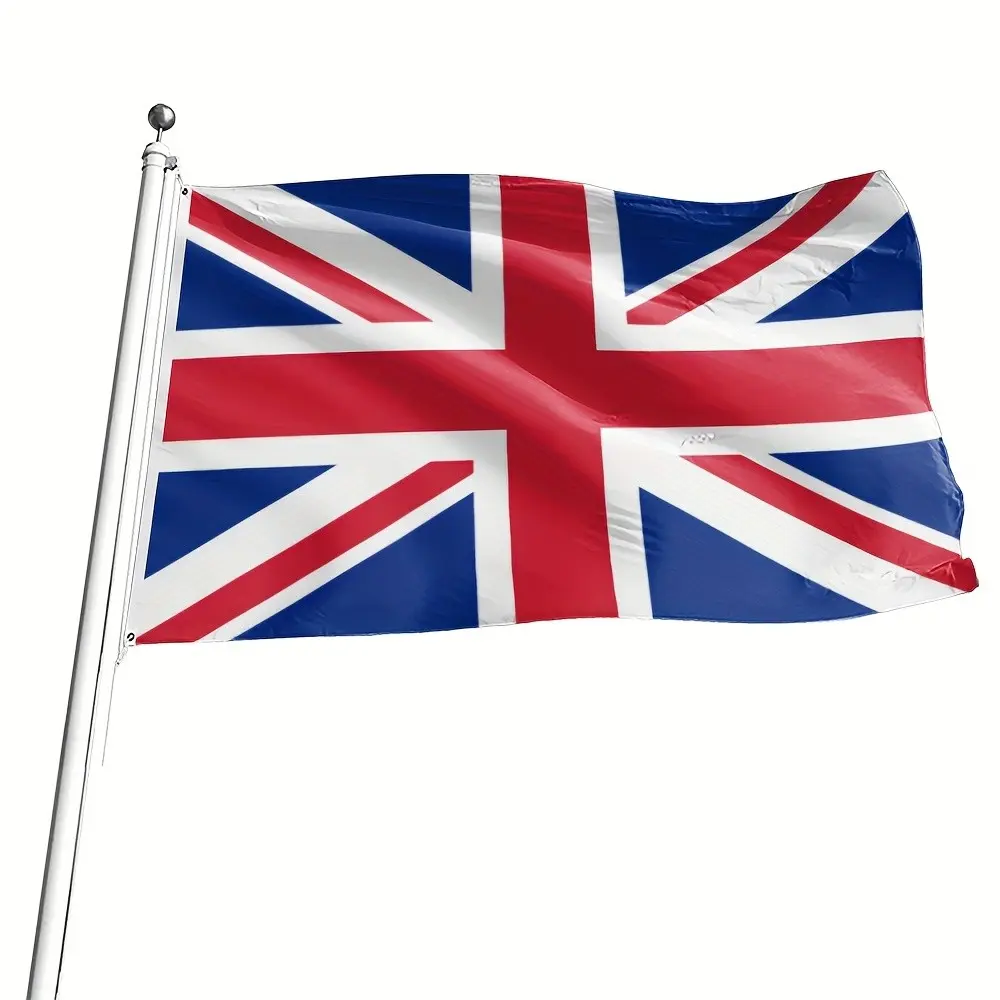 90x150cm Large Union Jack Uk Flag, Classic National Symbol, Ideal for Outdoor Decor, Enhances British Theme at Gardens & Patios