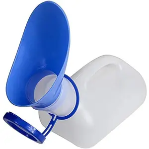Unisex Potty Urinal for Car, Portable Urinal for Men and Women, Bedpans Pee Bottle with Lid and Funnel, Mobile Toilet Urinal for Car, Old Man, Child and Patient for Hospital Camping Outdoor Travel