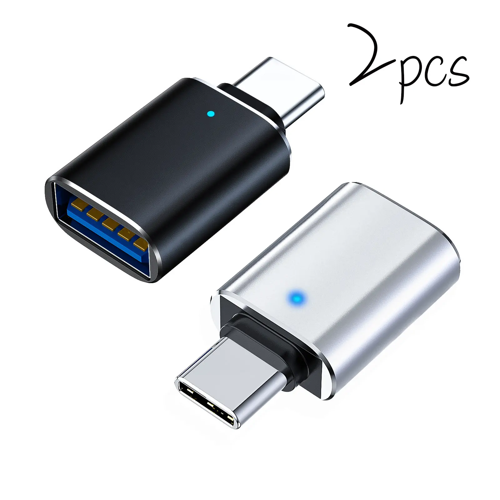 USB-C to USB Adapter, Portable, Supports Thunderbolt 4/3, USB 3.0 OTG and Data Transfer, Compatible with USB Type-C Devices, Connect Standard USB Accessories