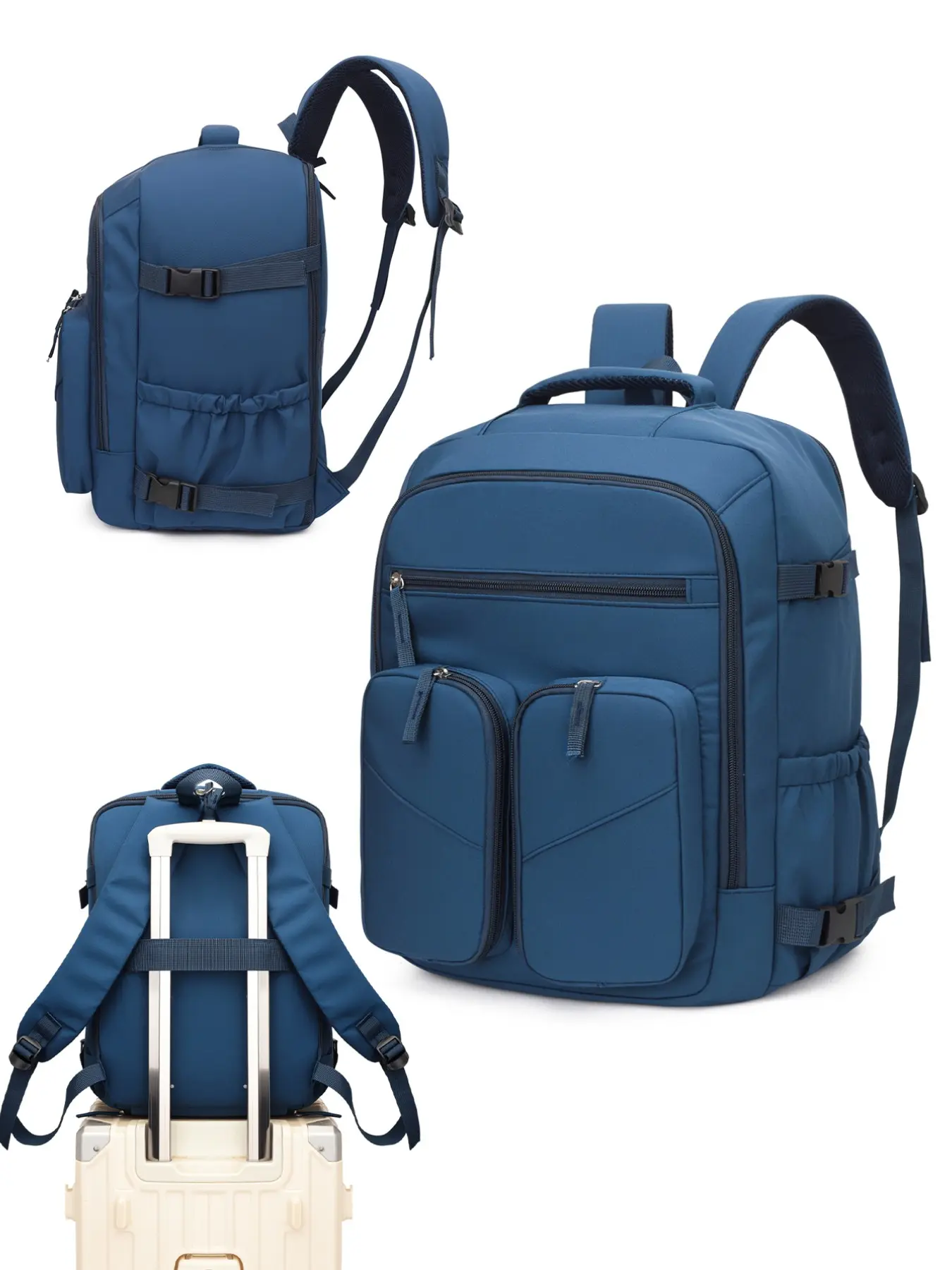 back to school Ryanair Cabin Backpack, Multifunctional travel backpack, with Shoe Compartment - Large Carry-On Suitable for Flight Travel, Underseat Bag, Adjustable Straps & Shoe Storage, for Overnight Stay, Weekend Getaway