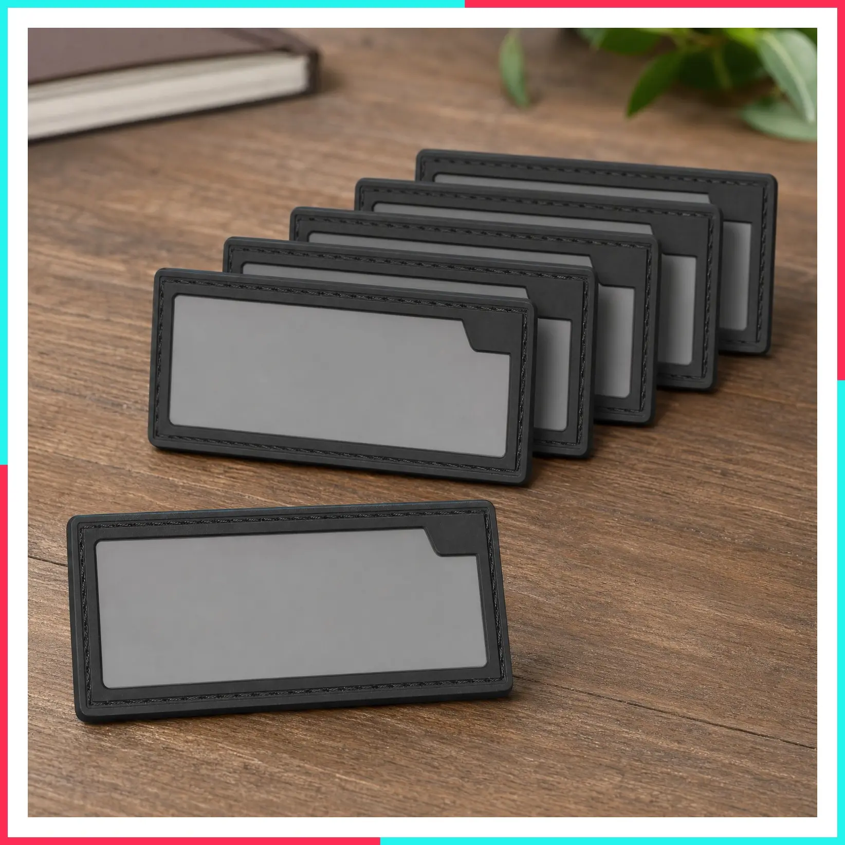 8-Pack Tactical PVC Writable ID Patches with Hook Backing – Rubber Name Number Ammo Size Tags for Shooting Range Gear Organization, Load Out Display, and Quick Identification