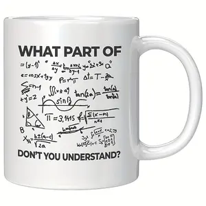 1pc Ideal for math teachers, engineering students, data scientists, or anyone who lives and breathes numbers, this mug adds humor to morning coffee or late-night study sessions.