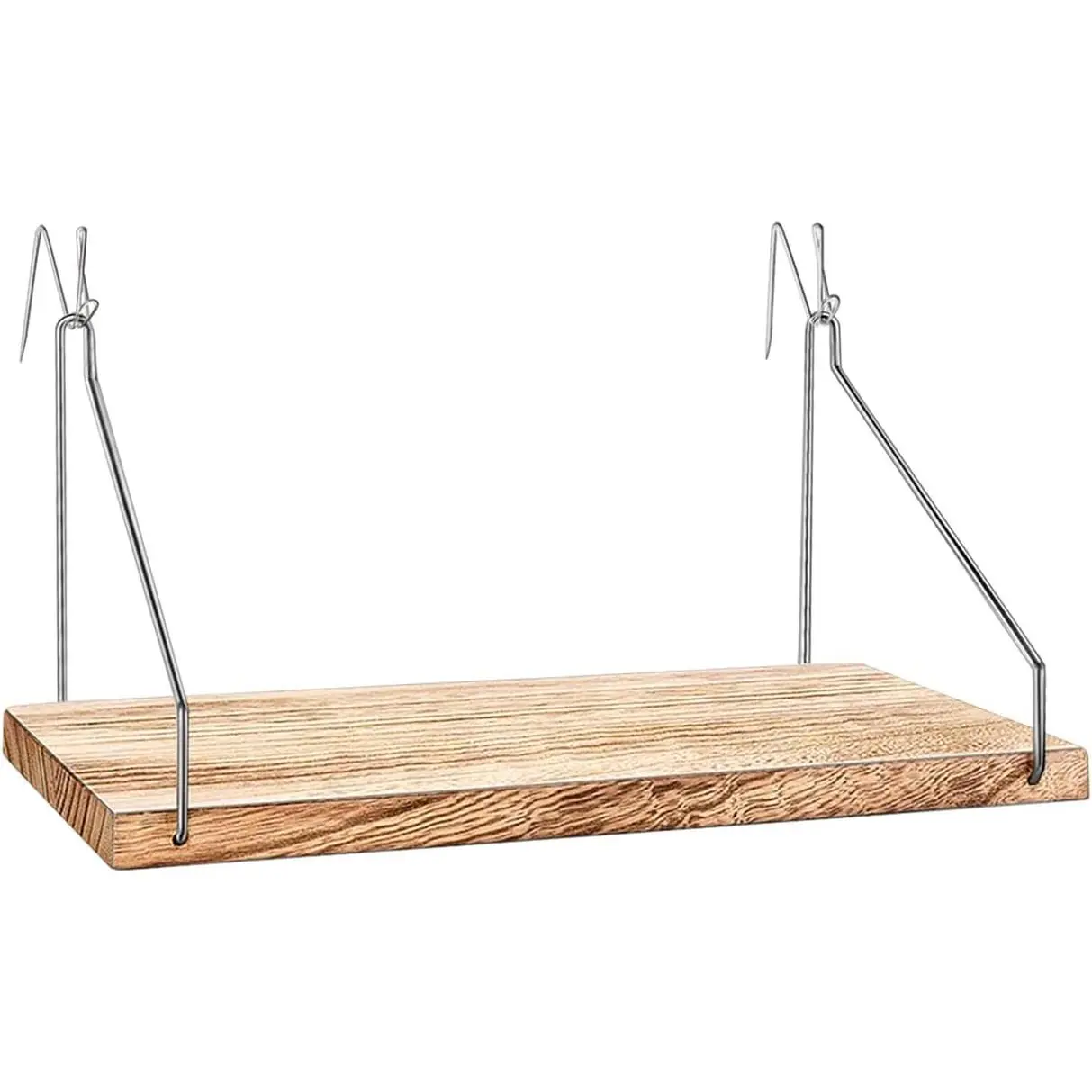 Fabric Wall Cubicle Shelf with Hooks for Work Decor, 11.8' Wooden Cubicle Organizer Storage Shelf with Hangers Cubicle Accessories for Women Men Desk