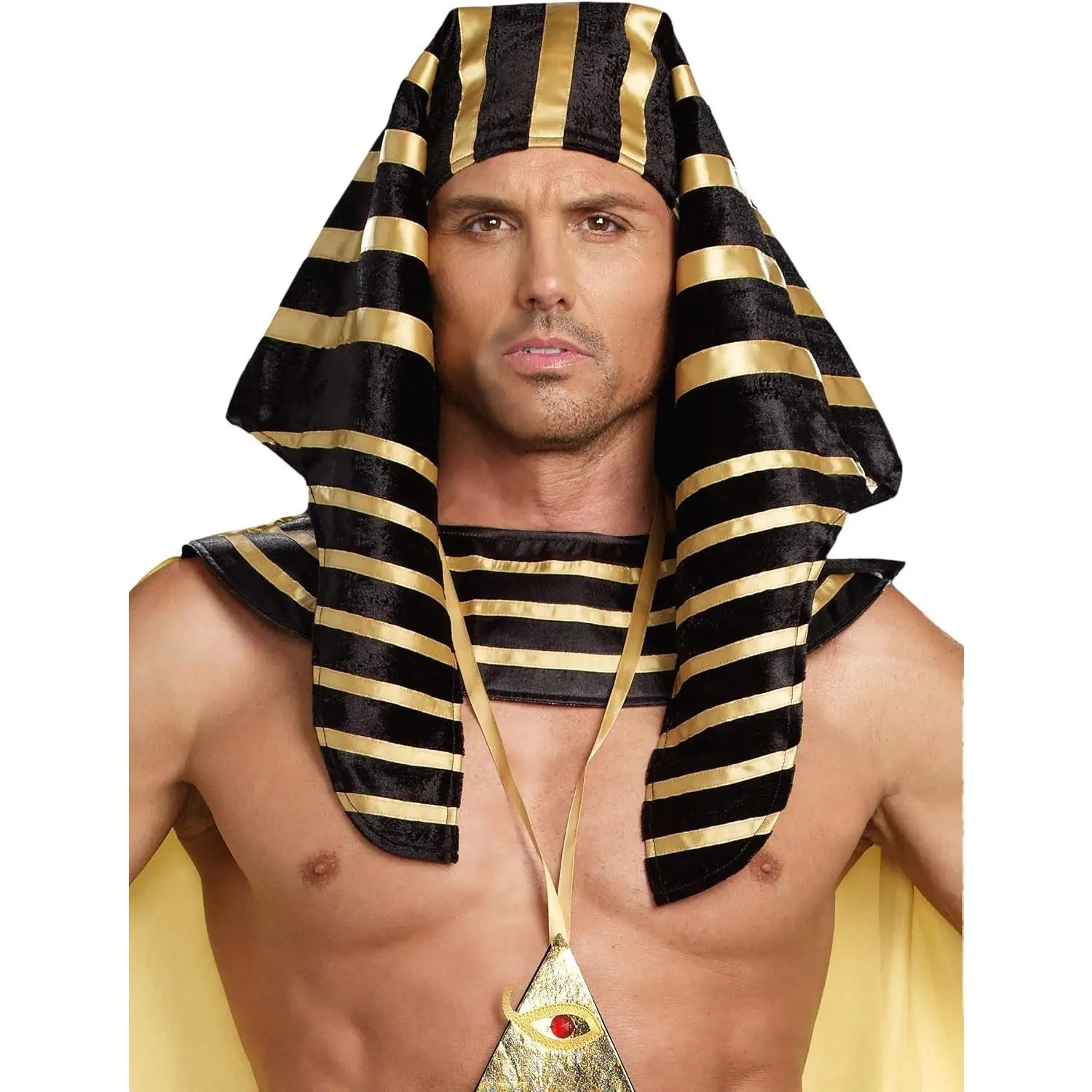 Adult Pharaoh Headpiece - Egyptian Halloween Costume Accessory for MenGift