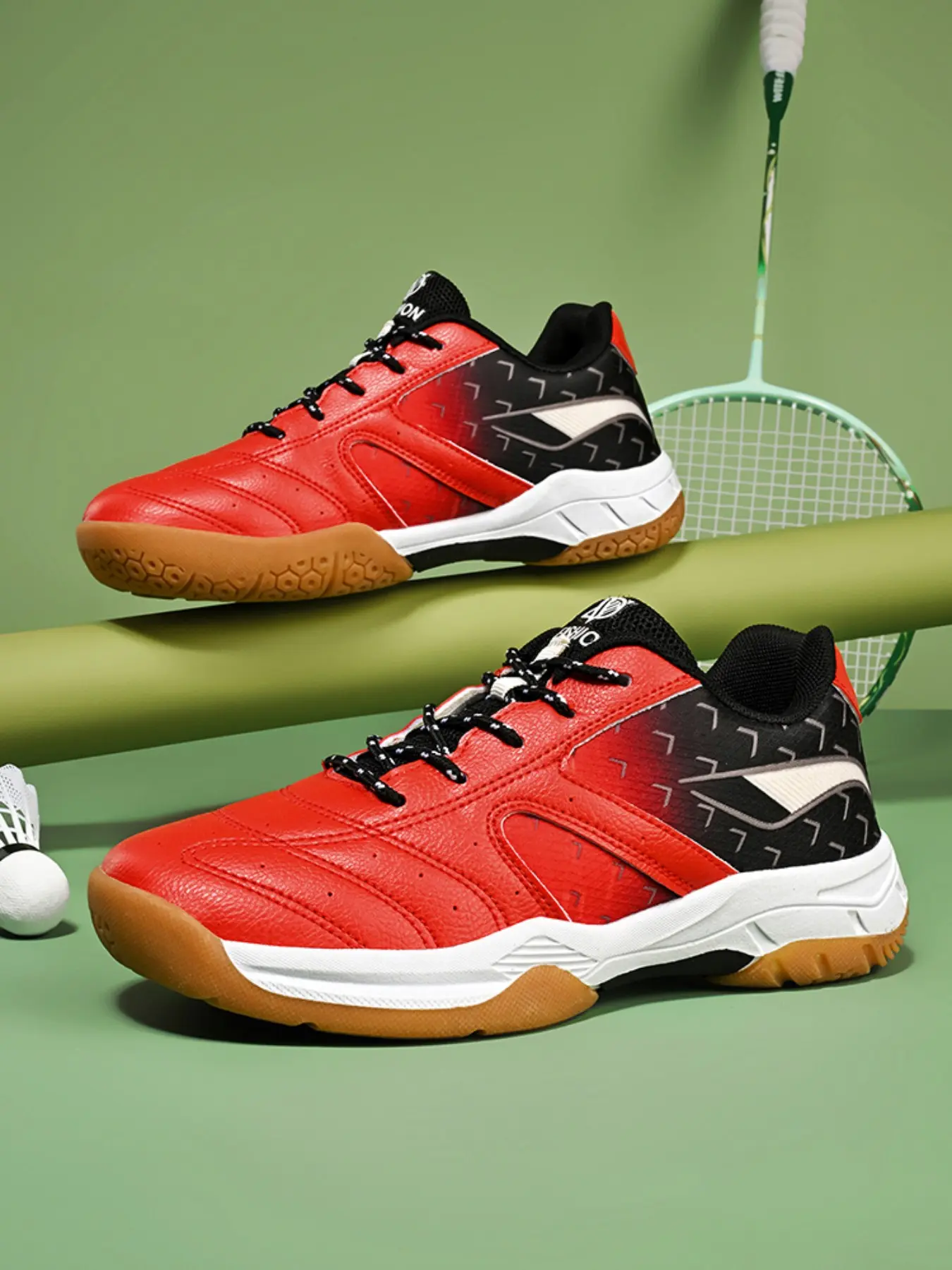 New Gradient Color Badminton Shoes, Durable High-Resilience Indoor Court Special, Anti-Slip Shock Absorption Support, Daily Play Versatile