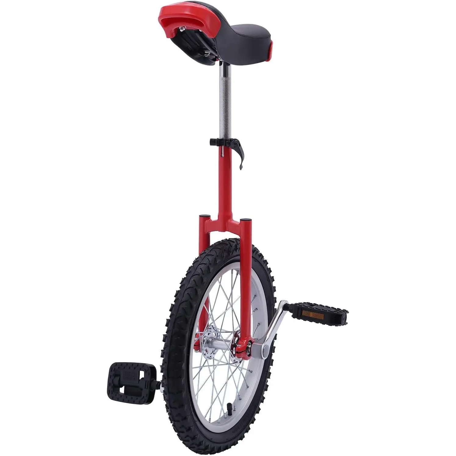 16"/24" Wheel Unicycle with Steel Rim Skid-Proof Tire Adjustable Seat, Sports Exercise Bicycle for Daily Fitness