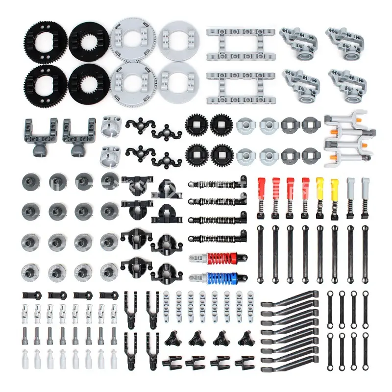 Cross-border bestseller: Domestic MOC small particle technology building blocks 148pcs suspension shock absorber parts set
