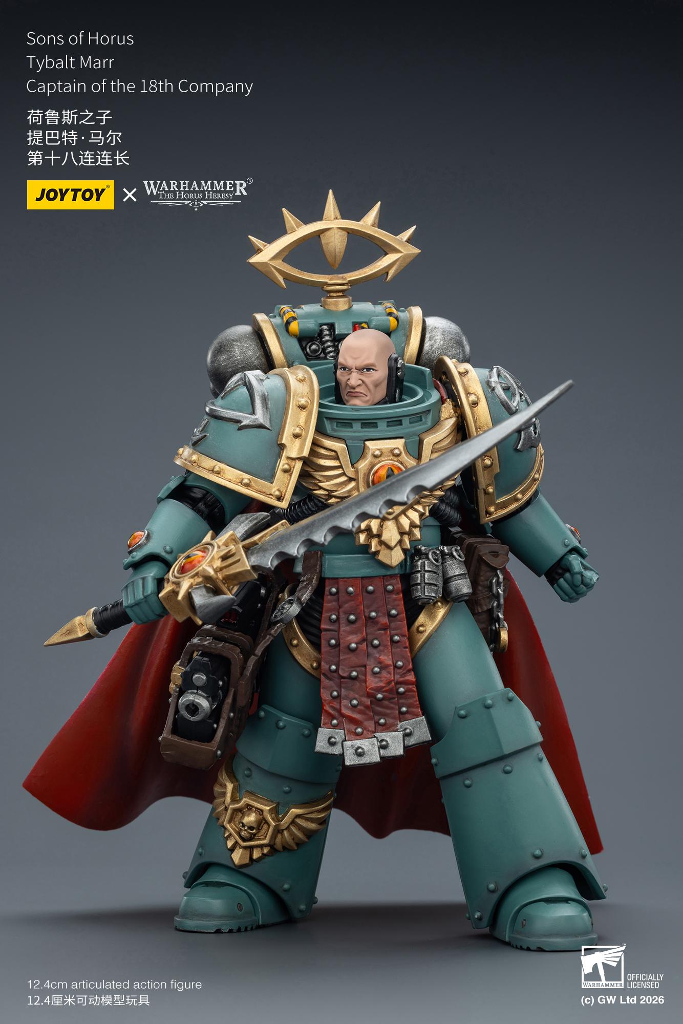 JOYTOY Warhammer "The Horus Heresy" 1/18 Action Figures Sons of Horus Tybalt Marr Captain of the 18th Company
