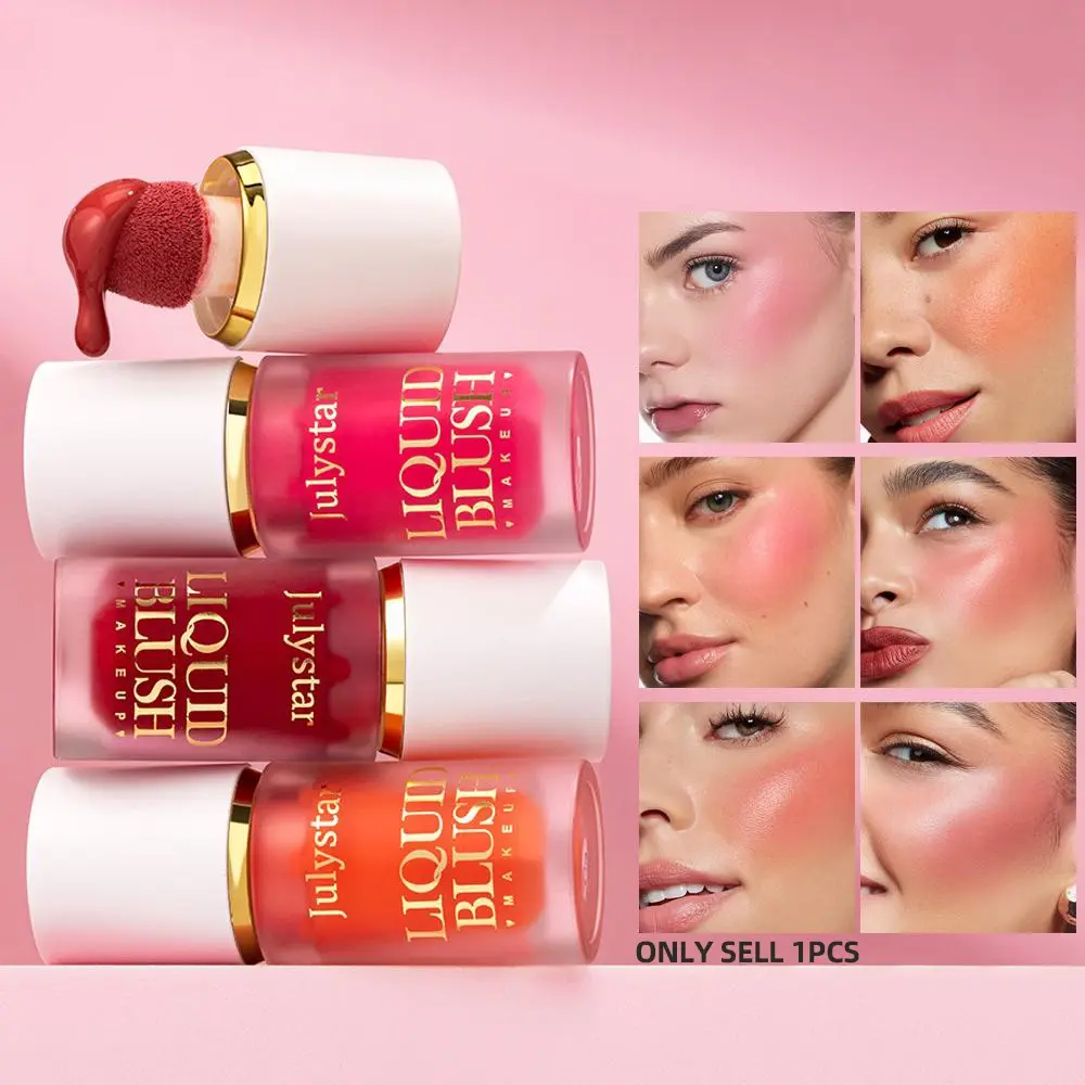 Velvet Liquid Blush Set, Long-Lasting Waterproof, Suitable for All Skin Tones, Medium Coverage, Natural Berry Shade, Highlighter Balm, Lip Cheek Tint, Cosmetics Products