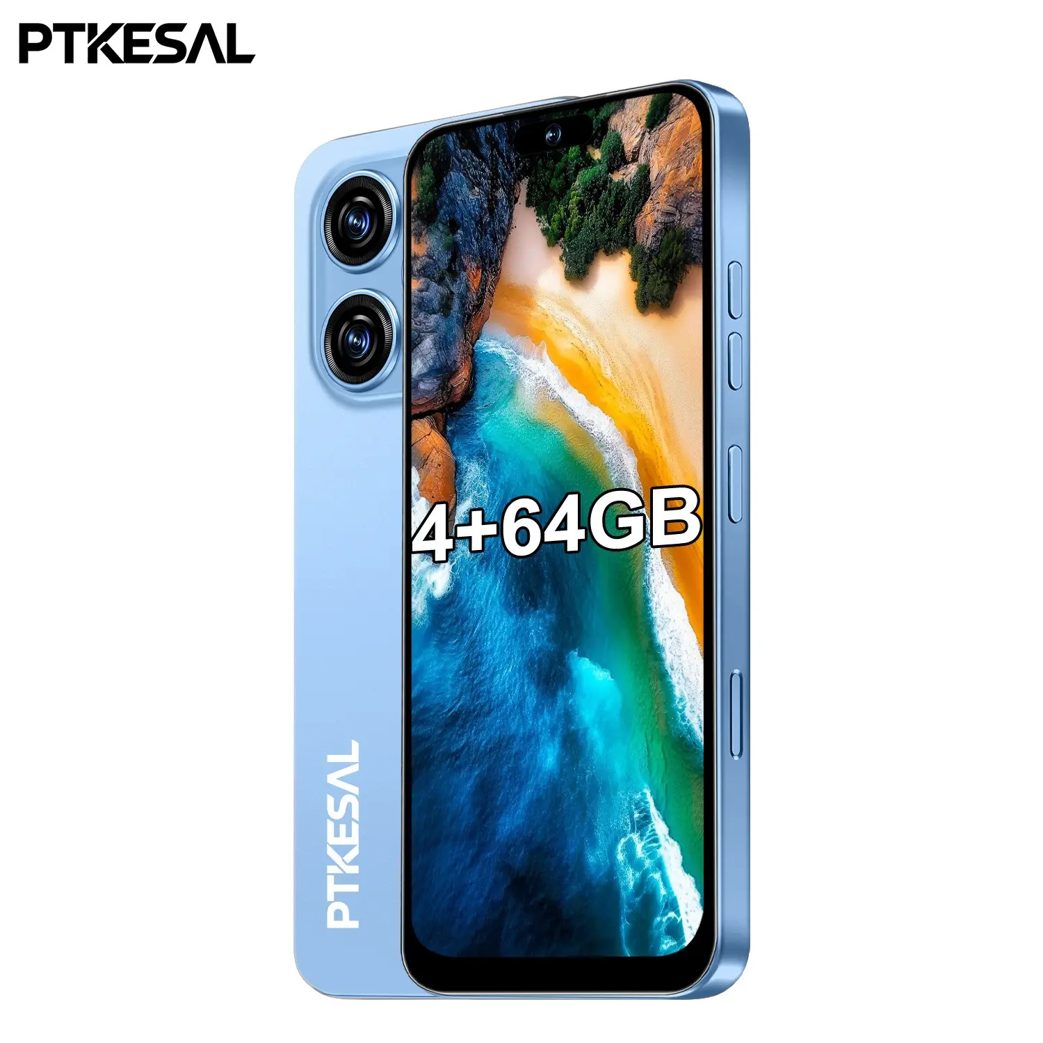 PTKESAL-smartphone 6.93-inch screen, 16 Pro Max 4+64GB memory, Android 10.0 version, 5+13MP camera, Bluetooth, WiFi, 8-core processor, 4100mAh battery, dual SIM, dual standby, facial recognition, fingerprint unlock, 4G network.