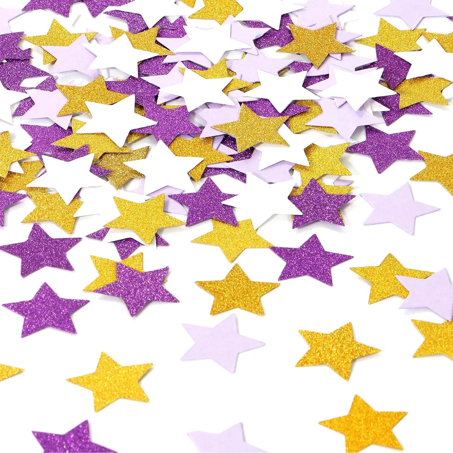 White - Party-Decorations  Confetti - 300 count Glitter Graduation 2026 Paper Table Confetti Woman Girl Birthday Party Decoration Bridal  Shower Wedding Decor