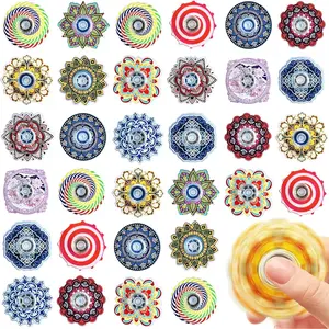 40 Pack Mini Fidget Spinner Toys Party Favors, Desk School Toy Anxiety Relief,Stress Relief Sensory Toys for Kids Adults,Treasure Box Toy for Classroom Prizes, Halloween Treats Toys Bulk (Random)fidget toys