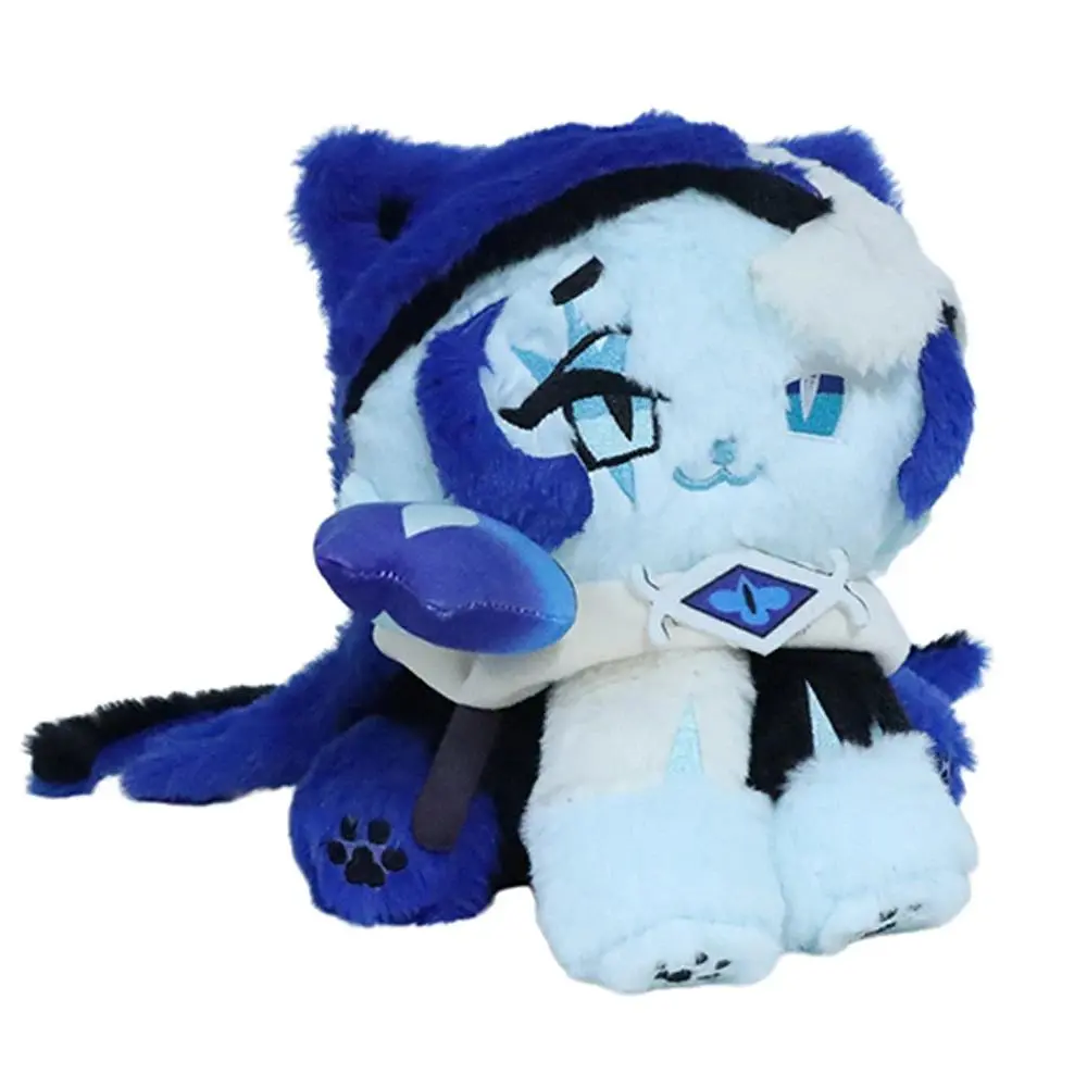 Cookie Run: Kingdom Shadow Milk Cookie Cat Plush Toy Game Peripheral Shining Glitter Shadow Milk Cookie Doll Fans Birthday Gifts