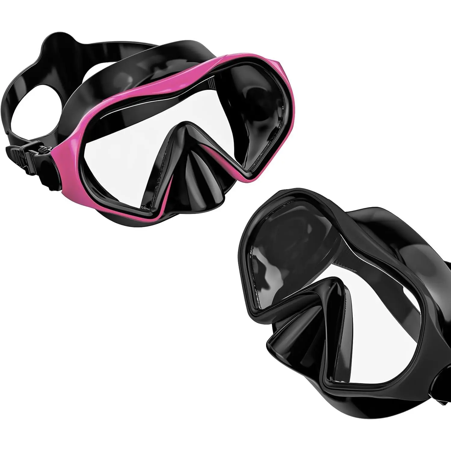 Snorkel Mask  Adults Youth– Leak-Proof Swim Goggles 180 °   Panoramic Clear View Anti-Fog Scuba Diving Mask with 1S Underwater Adjustment  Snorkeling, Freediving & Swimming