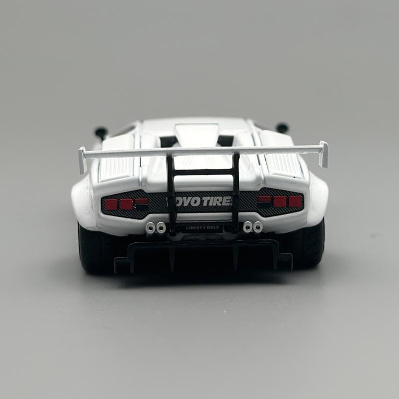 MINIGT 1:64 Lamborghini Countach LBWK White 2024 alloy car Model 966