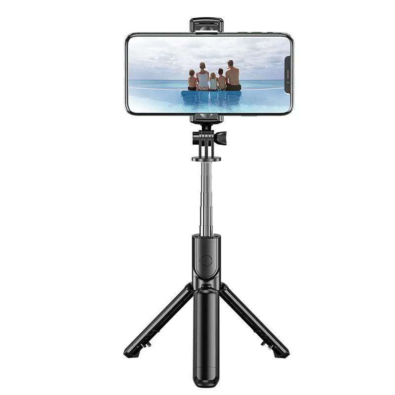 Universal selfie stick tripod for horizontal and vertical shooting, phone mount, and photo-taking accessor