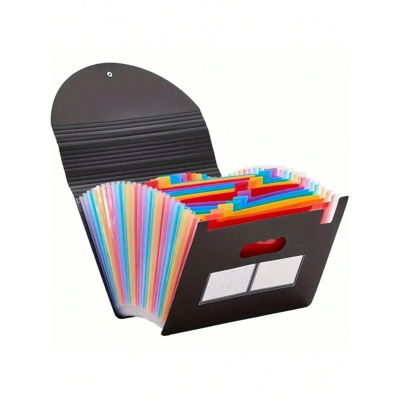 25-Pocket Expandable File Folder - Accordion Organizer with Built-in Tabs, Portable A4 Letter Storage Case, Office Accessories, College School Supplies, Color-Coded Checklist & Organization Features File Sorters & Storage