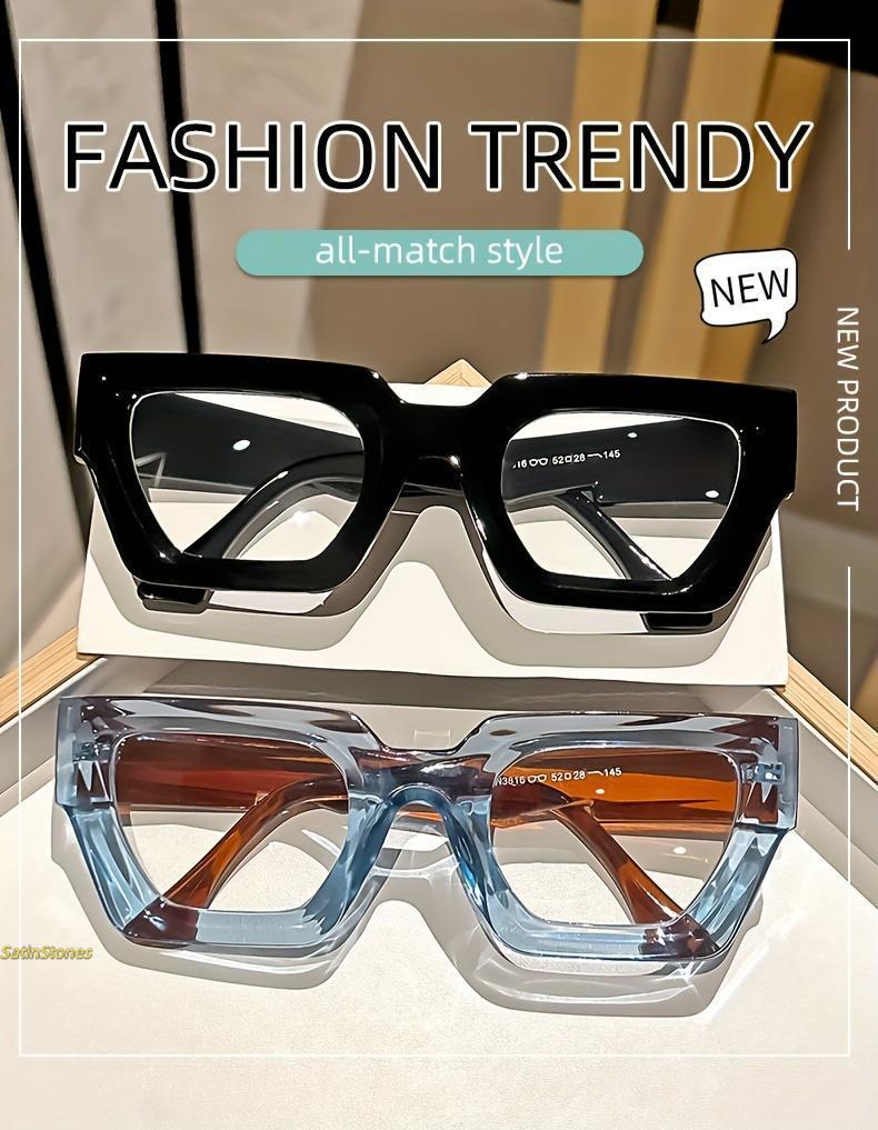 3-Pair Y2K Style Oversized Frame Leopard Print Anti-Blue Light Glasses – Transparent Lenses, Stylish Accessory and Everyday Casual Computer Glasses