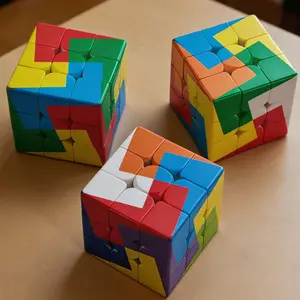 3x3 Speed Cube, 6-Color Puzzle Block, UV Printed Rotating Cube, Magic Cube for Beginners, Puzzle Toy, Birthday Gift, Christmas Gift