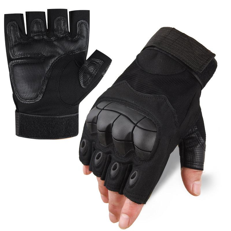 Outdoor sports gloves, tactical gloves, non-slip soft shell protective palm pads, touchscreen combat training gloves for men and women, full-finger and half-finger gloves