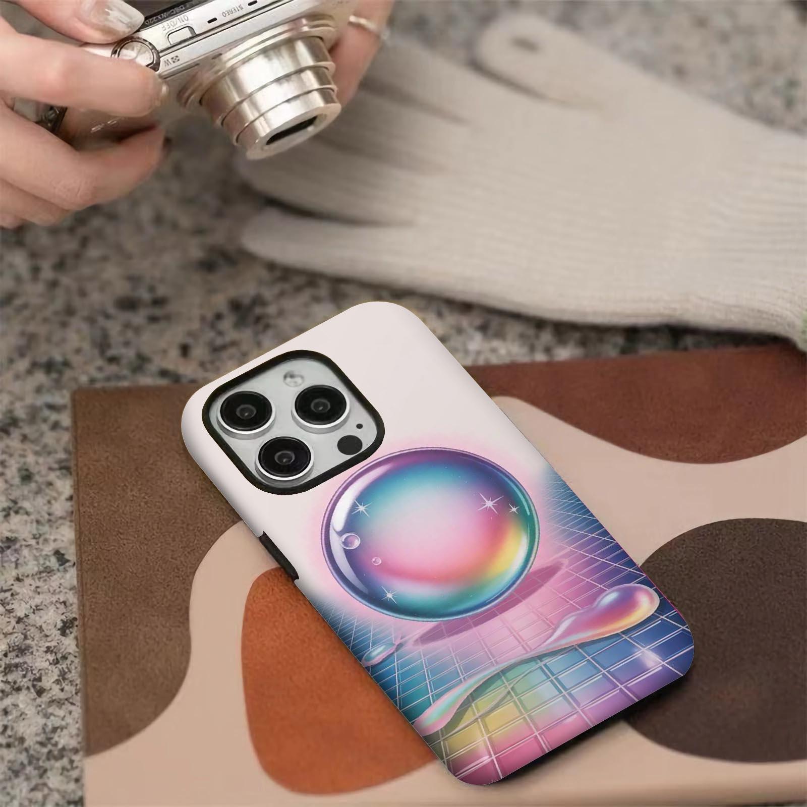 Rainbow, bubble, grid Soft And Hard Two-In-One Film Printed Full Pattern Case For IPhone 16 15 14 13 1211 Pro Max Plus Phone Case Rainbow, bubble, grid Soft And Hard Two-In-One Film Printed Full Pattern Case For IPhone 16 15 14 13 1211 Pro Max Plus Phone Case