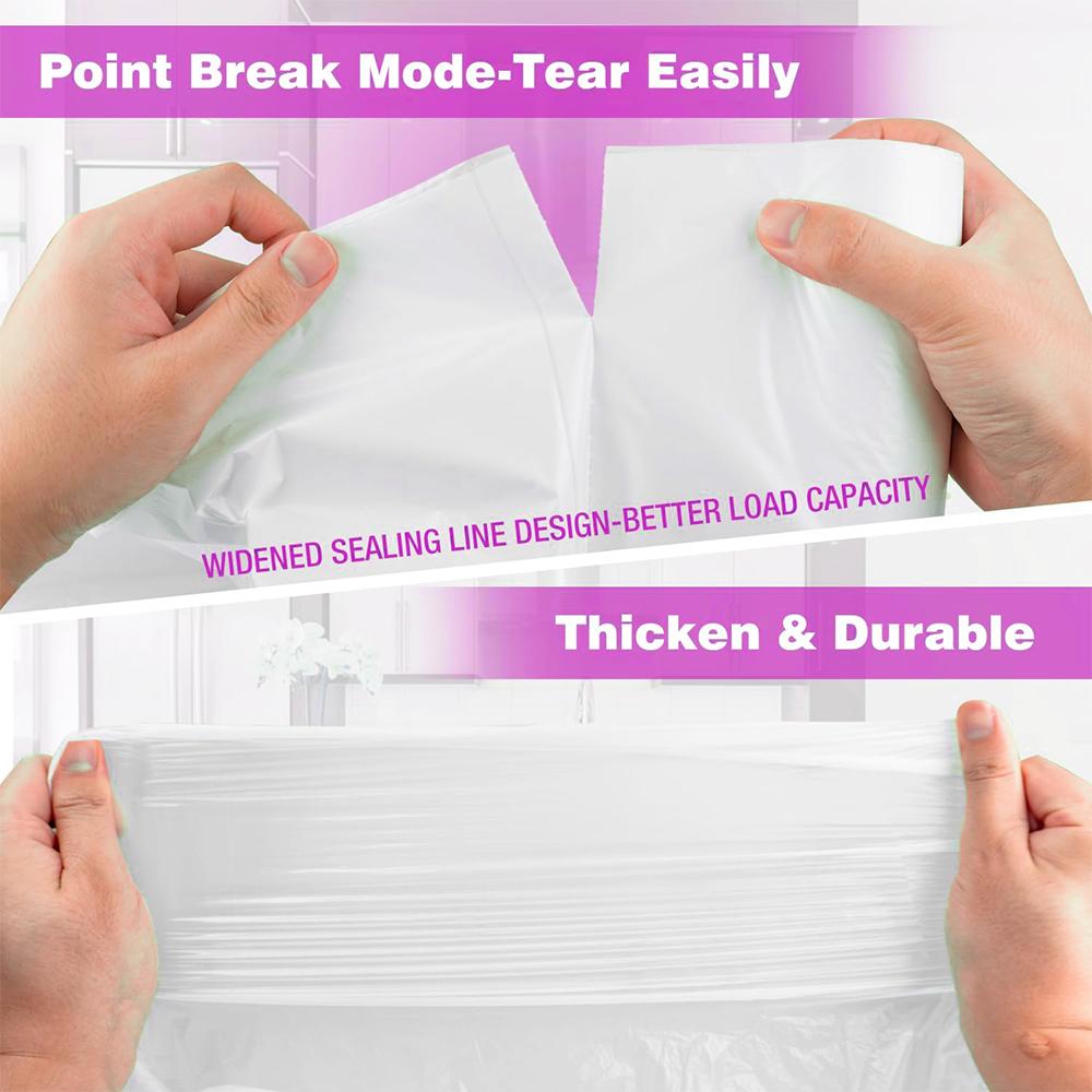 Box Of 270 Bags 8 Gallon Expandable Plastic Disposable Garbage Bags-Super Strong, Leak-Resistant Trash  bag, Odor-Proof For Bedroom, Kitchen, Living Room, Outdoor, And Toilet Use - Convenient And Sanitary Waste Solution