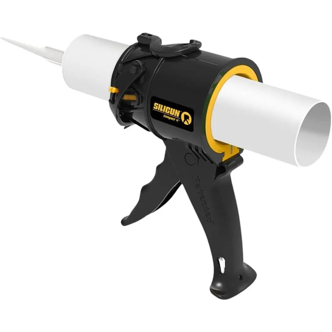 Gen-3 Compact Caulking Gun - No Drip Caulk Gun - Patented Design - Lightweight ABS Frame