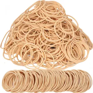 Beige Rubber Bands Size 16 530pcs 200g Elastic for Office Supplies Money