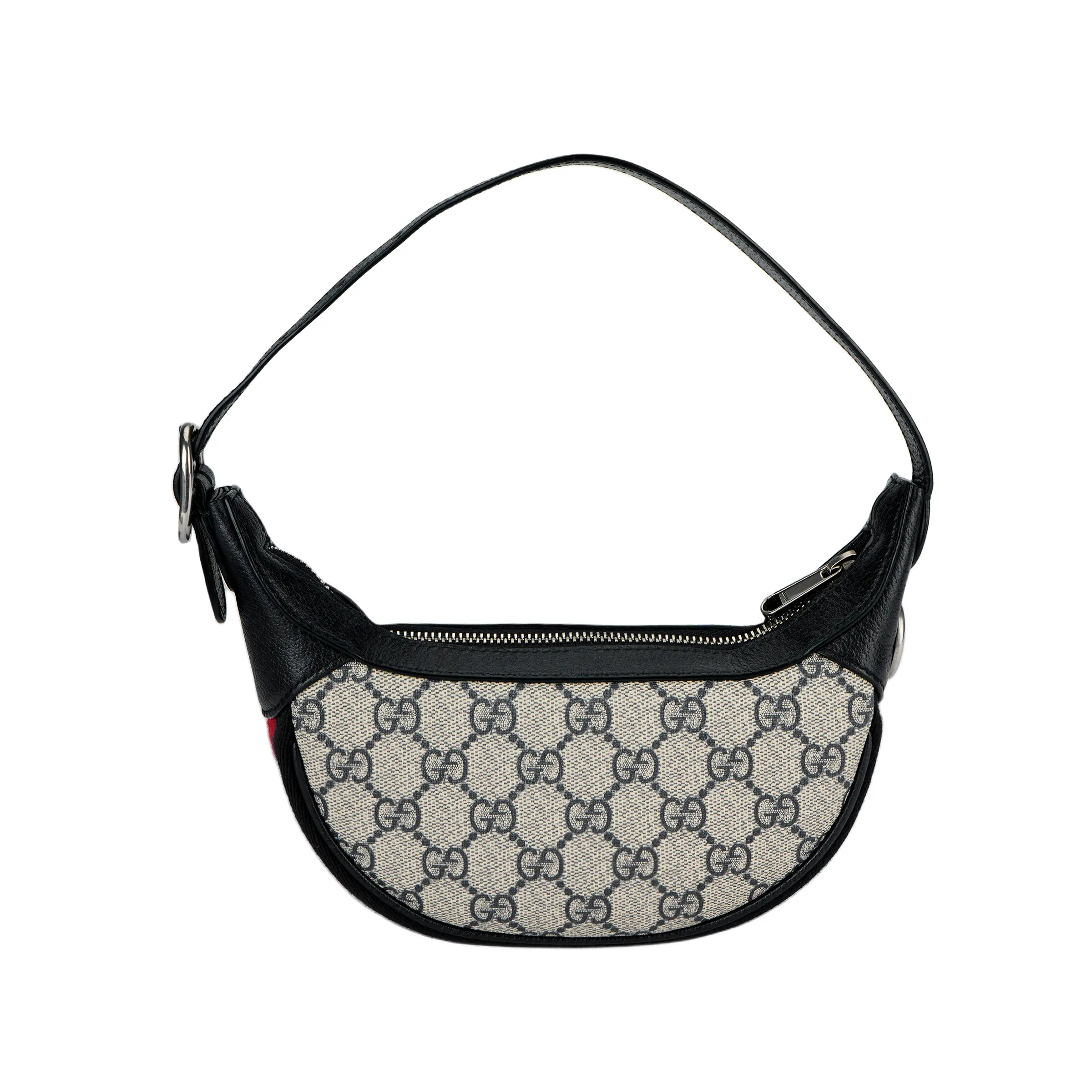 Gucci Ophidia Vintage GG Logo Webbing Canvas and Leather Crossbody Handbag for Women in Blue and Beige