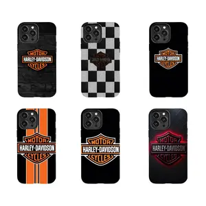 Black Motorcycle Cool H Davidson Phone Case Protection, Shockproof For IPhone 17-11, Pro Max, Pro Plus, and Samsung S26 25 24 23 Safety Case