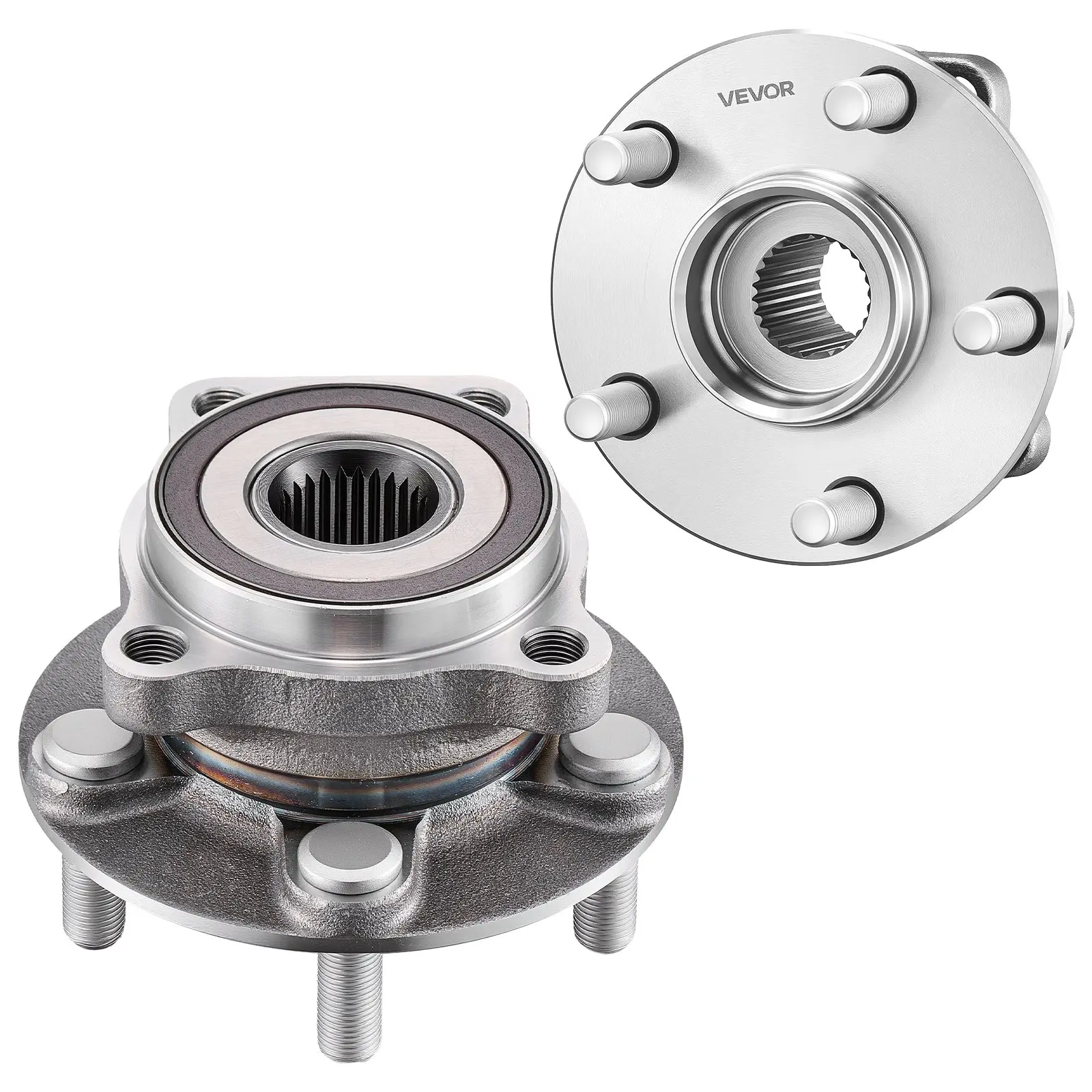 VEVOR 2-Pack Wheel Bearing & Hub Assembly - Ball Bearing Design, Easy Installation, Low Friction, Quiet Drive, Tested - Fits 2014 Subaru Forester 2.5i (Convenience, Limited, Premium) Sport Utility, Impreza WRX Hatchback 4-Door 2.5L - OE Number: 513303, Fi
