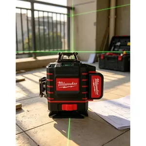 Milwaukee 4D Green Laser Level| 360° Self Leveling vertical cross
