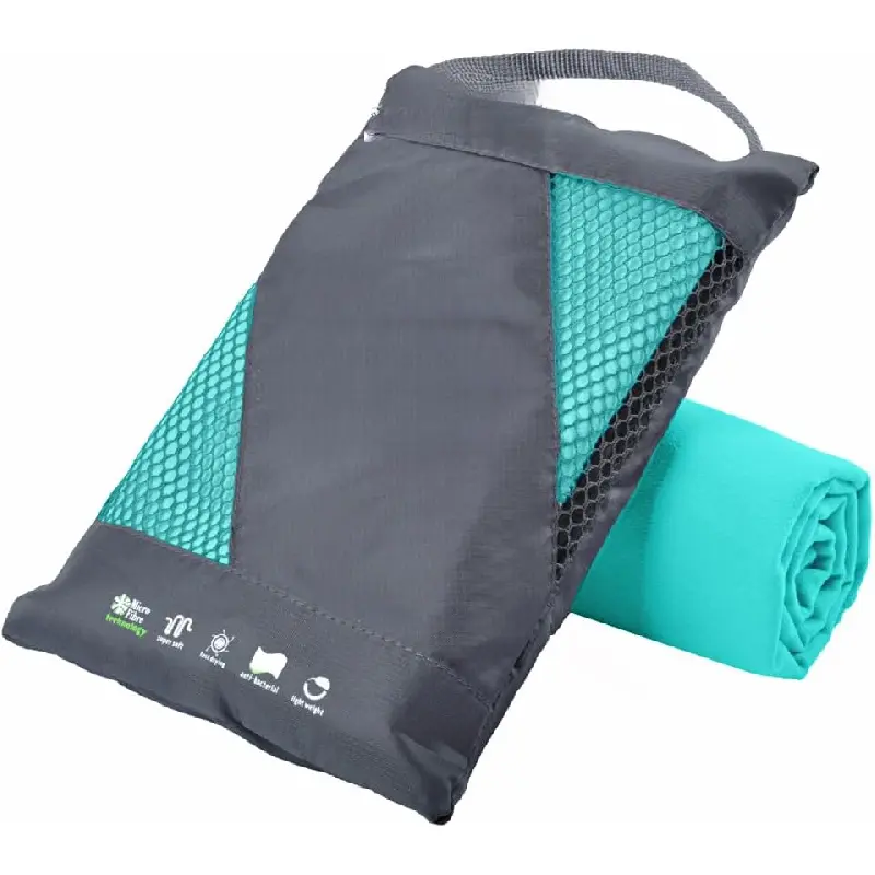 Ultra Compact Lightweight Microfiber Towel, Super Absorbent Fast Drying Travel Gym Camping Towel, Multi-Purpose Portable Towel for Beach Shower Pool Backpacking & Road Trips