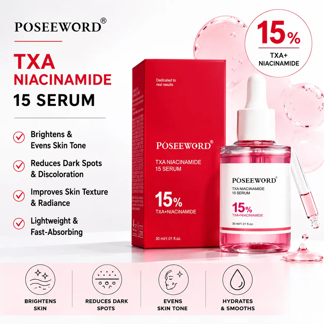 TXA Niacinamide 15% Glow Enhancing Facial Serum Tranexamic Acid 5% Niacinamide Facial Serum