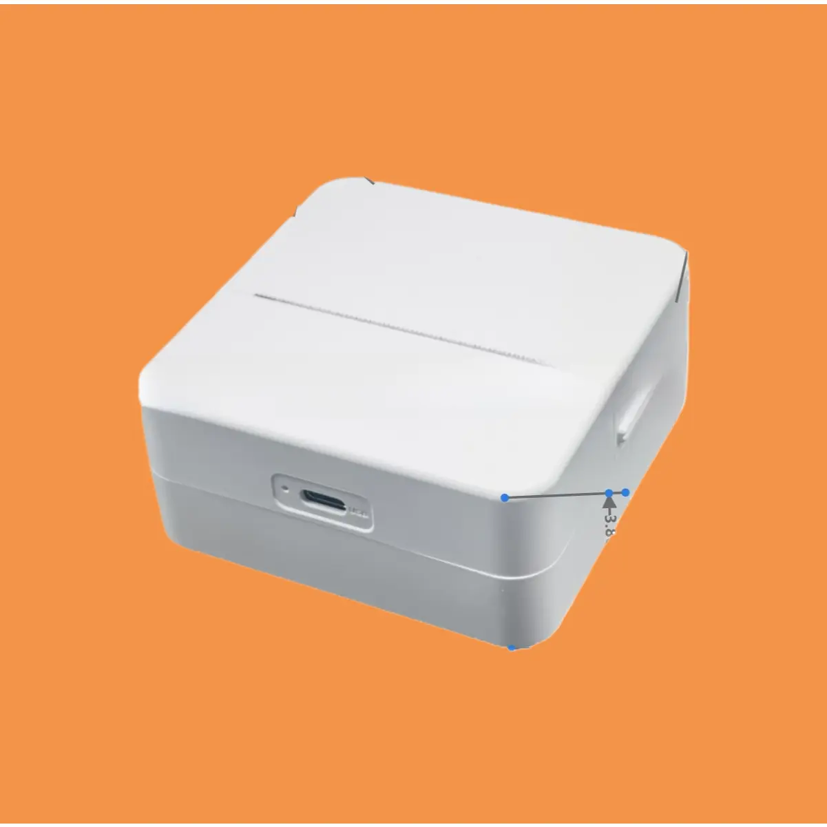 Portable X6 Compact Wireless Thermal Label Printer Kit - 85x85x45mm, Bluetooth APP Control, Convenient Error Correction, Easy Smartphone Connectivity, USB Rechargeable, Paper & Photo Printing for Creatives, Students