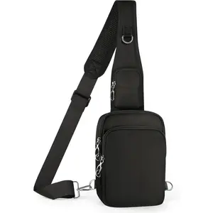 Sling Bag, Crossbody Bag with Anti-Theft Lock Zipper, RFID Blocking & Water Resistant for Travel Work Sport