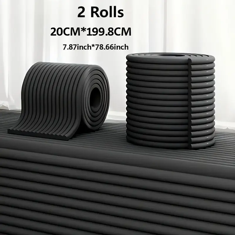 2 Rolls Self-Adhesive Anti-Collision Strips, Soft Edge Protection, High Resilience, Modern Design, Cuttable, for Corners, Living Room, Dining Table, Bed Head