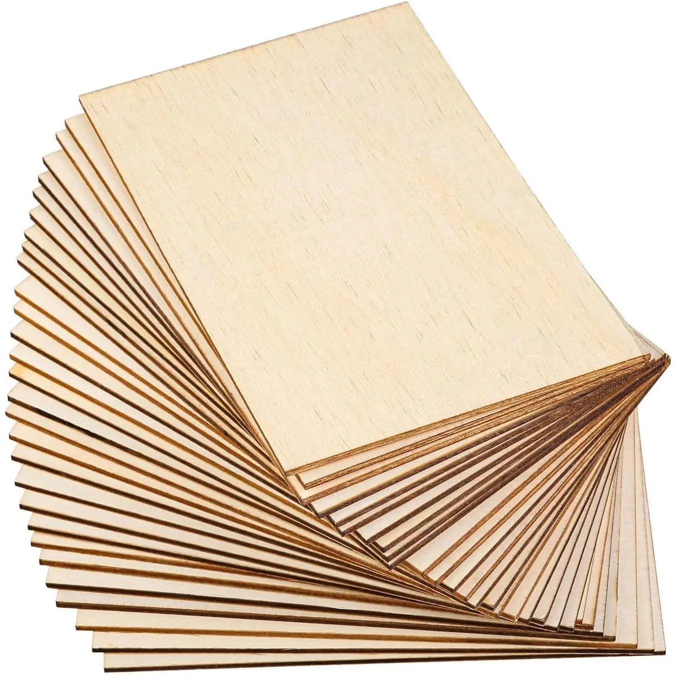15 Pack Basswood Sheets, Unfinished , Thin Plywood  Sheets for Crafts, House Aircraft Ship Boat Arts and Crafts, School Projects, DIY Wooden Model Making(150 * 100 * 2mm)