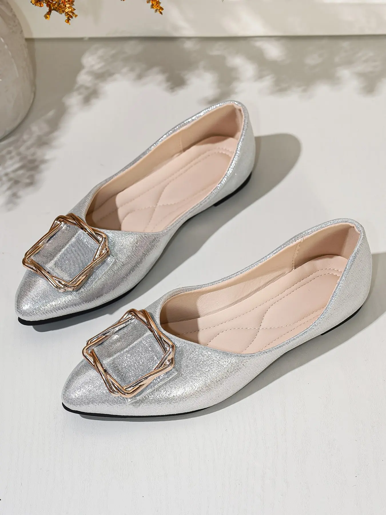 Women's Flat Wedge Heels, Comfortable Graduation Party Footwear, Elegant Bridal Shoe for Bridesmaids, Perfect for Special Occasions