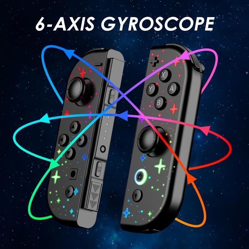 Jorrep Controller for Switch/lite/oled, Dual Vibration/wake-Up Function Replacement Controller, Lithium Ion Battery, Model Xinghao Joy-02, Game Console Accessories