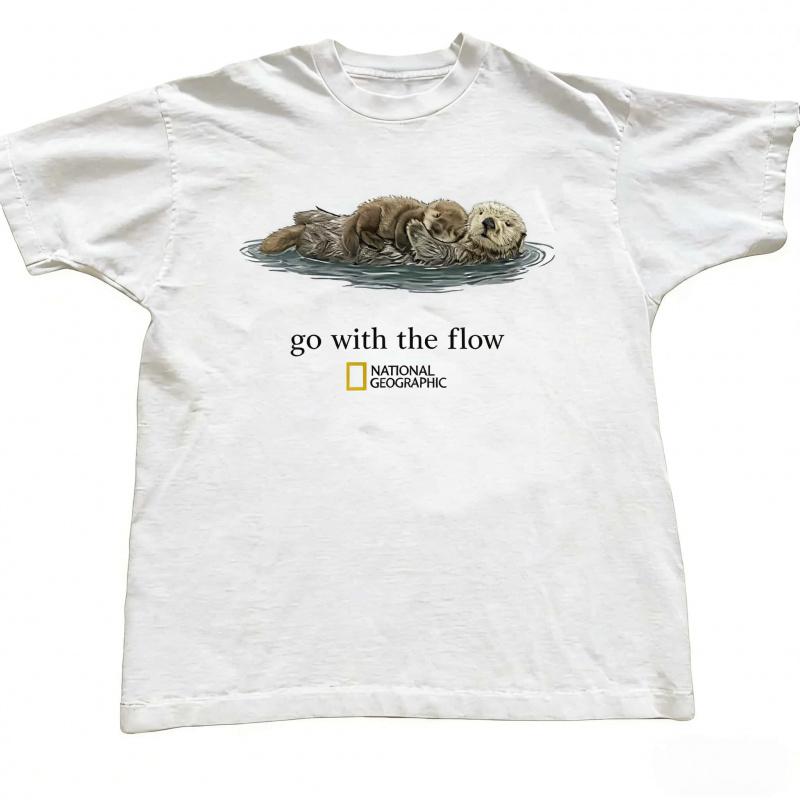 National Geographic "Go with the Flow" Unisex T-Shirt, Gift