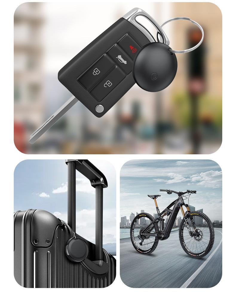 Ultra-Thin Smart AirTag GPS Tracker with Wireless Charging & IPX6 Waterproof, Reliable Anti-Lost Device for Keys Bags Wallets Luggage Pets Kids