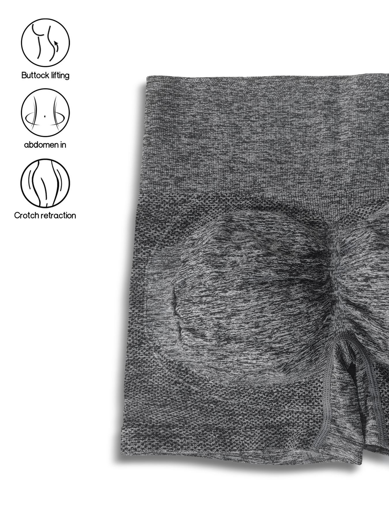 Women's High Waist Sports Gym Shorts, Quick Drying High Stretch Seamless Yoga Short Leggings, Ladies Sportswear Clothing for Indoor Outdoor Wear