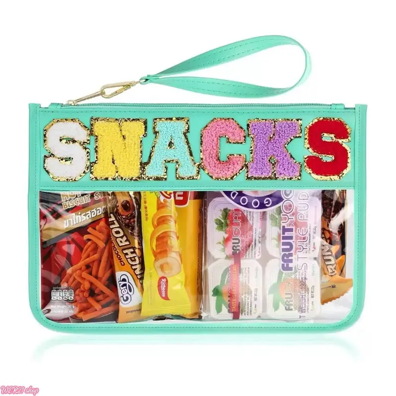 Letter Patch PVC Cosmetic Bag - Large Capacity Multifunctional Toiletry Pouch with Zipper Closure, Portable Purse for Coin Storage, Travel Ready Daily Makeup & Skincare Organizing