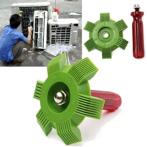2pcs Universal Car A/C Radiator Condenser Fin Repair Comb Cooler Air Conditioner Straightener Cleaning Tools For Auto Cooling System
