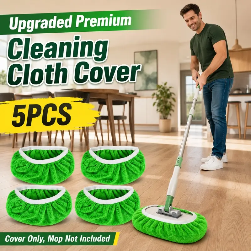 Hands Free Floor Cleaning Mop Slippers with Ultra Absorbent Microfiber, Reusable Dusting Shoe Covers for Wet and Dry Cleaning, Picks Up Dog Hair Cat Fur Dust Easily, Funny Christmas Gift for Women Mom Girlfriend Wife, Home Cleaning Gadget for Apartment Do
