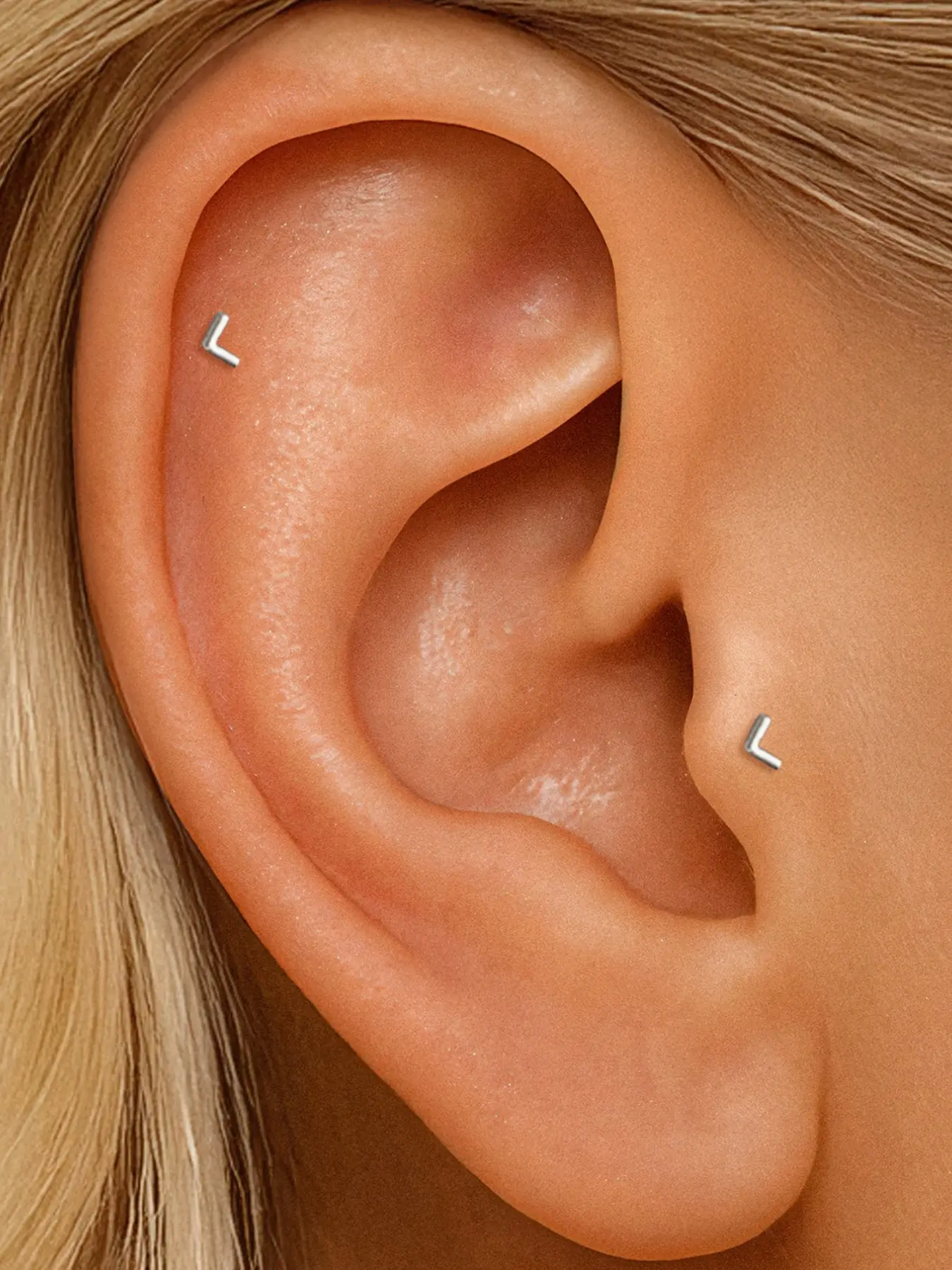 1pc 925 Sterling Silver  Tiny Heart Labret Stud Earring • Flat Back Earring • Flat Pierced Earring • Helix Earring • Tragu • Cartilage Earring • Nose Ring • Gift for Her