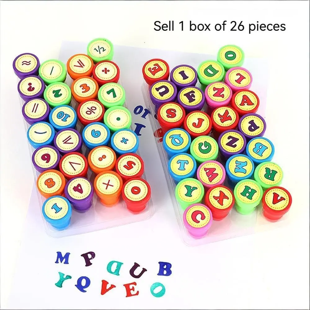 Cartoon Alphabet Stamps, Colorful Cute Number Stamps, Animal Smile Star Stamps, No Ink Needed, Teacher Rewards, Creative Praise, Learning Fun, Holiday Gift