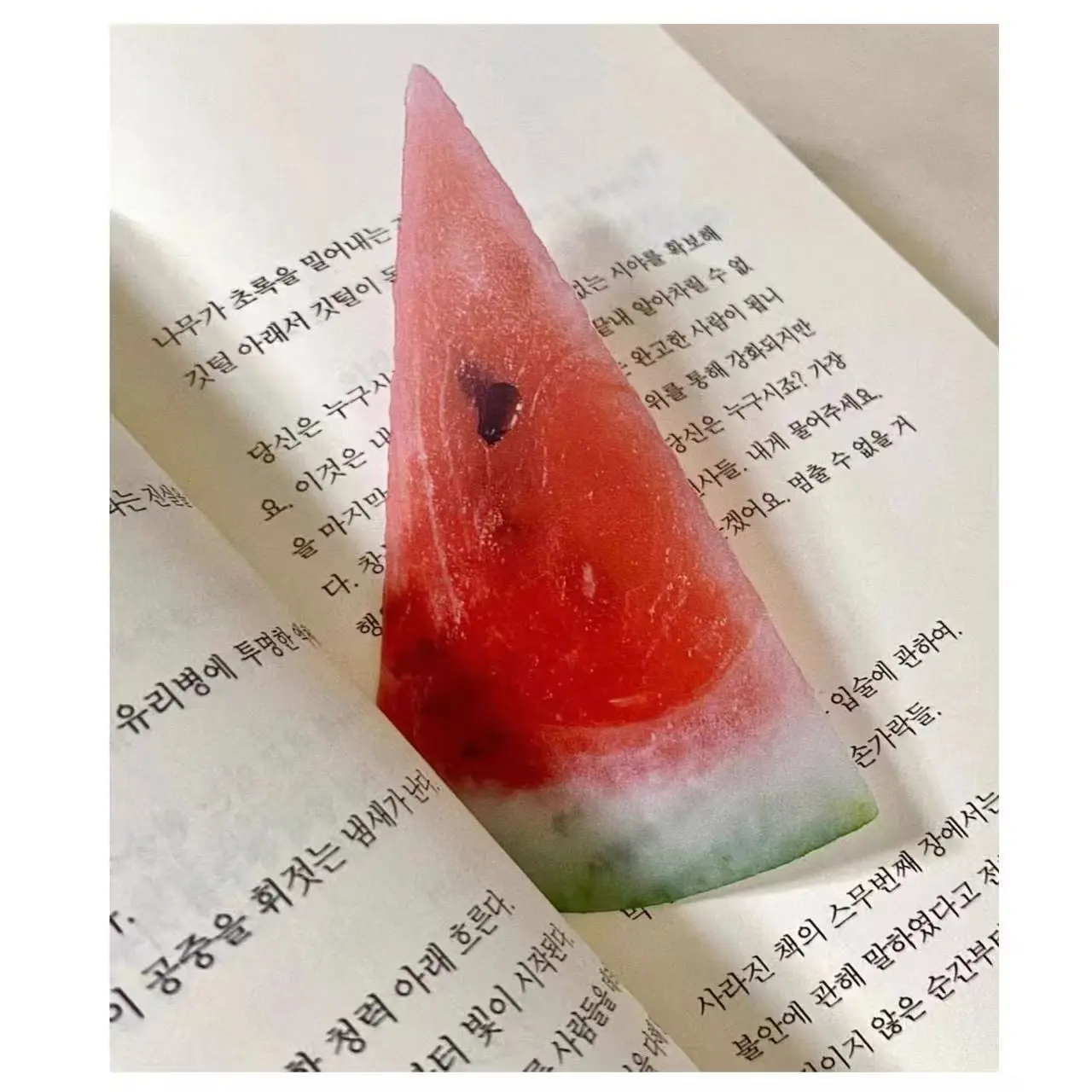 Cute Apple Bookmark, Creative Cartoon Watermelon Fruit Bookmark, Fun Book Marker for Photography, Unique Gift Idea for Readers