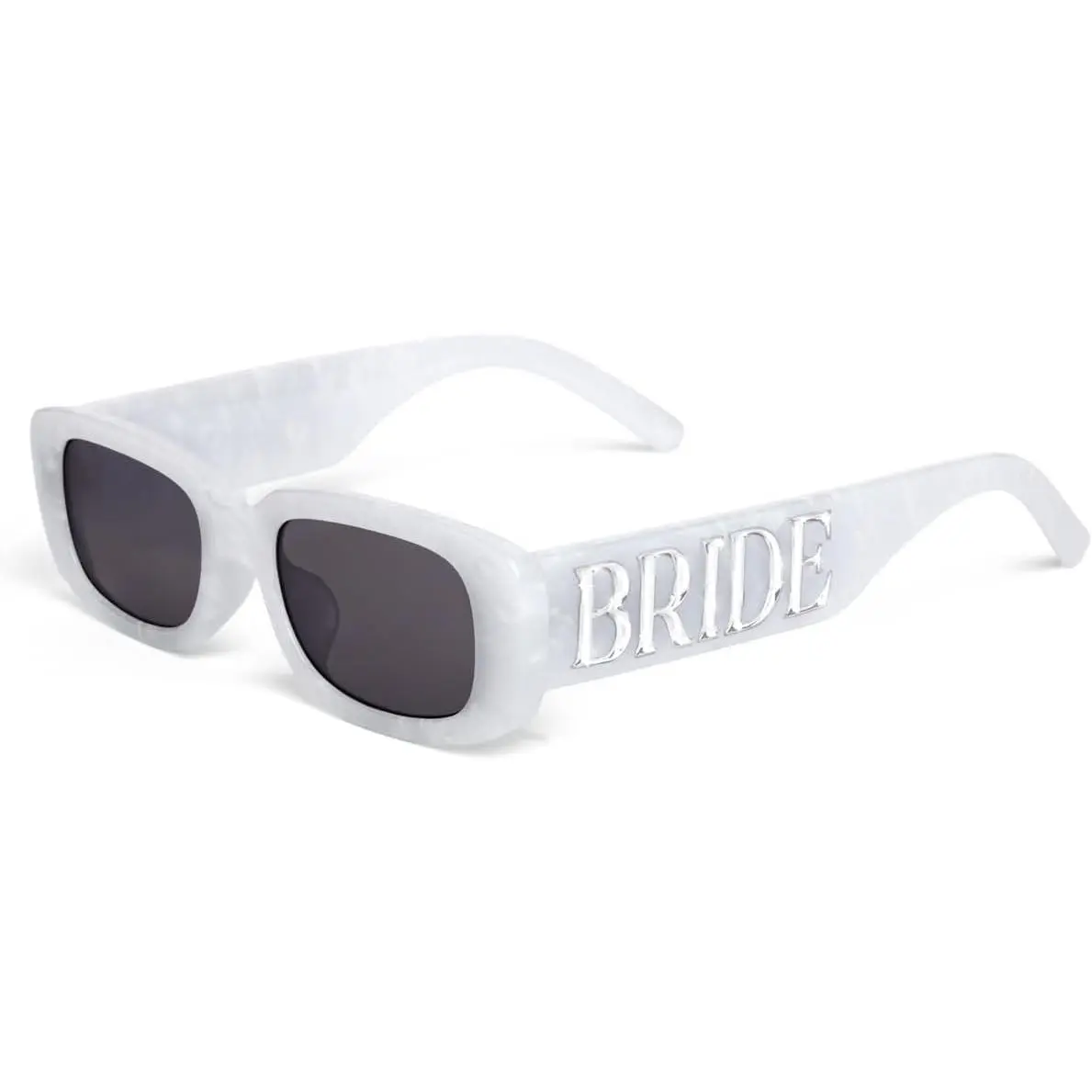 Bride Sunglasses - White +  Marble | Bachelorette Party Sunnies, Engagement Decorations, Bridal Shower Accessory, Bach Supplies, Bridesmaid Favors, Bride To Be